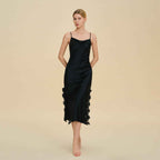 Lace Splice Slit Long Slip Nightgown