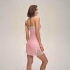 Lace Slim-Fit Satin Camisole Nightdress
