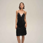 Lace Strapless Backless Satin Mini Dress