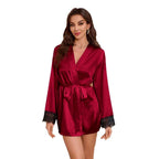 Ice Silk Lace Short Nightgown