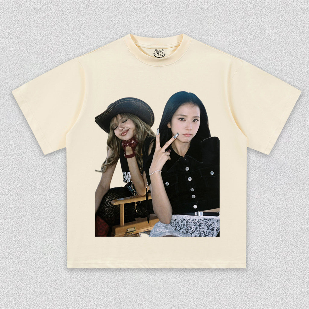 blackpink jisoo & lisa TEE