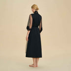 French Lace Trim Long Robe