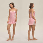 Lace Slim-Fit Satin Camisole Nightdress