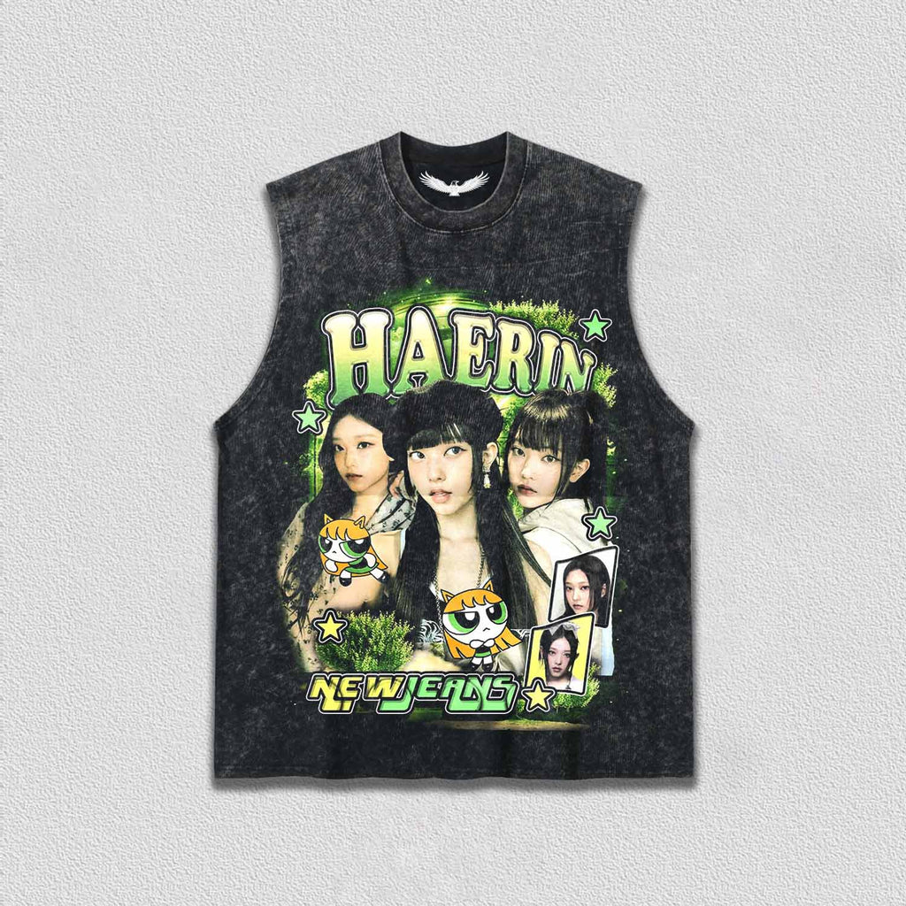 VINTAGE TANK TOP | NewJeans Haerin