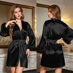 Ice Silk Short Robe
