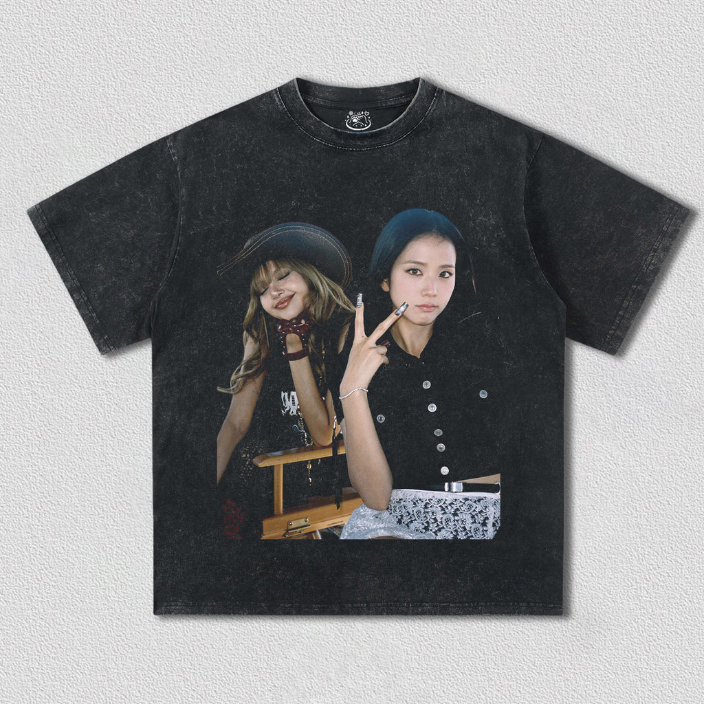 blackpink jisoo & lisa TEE