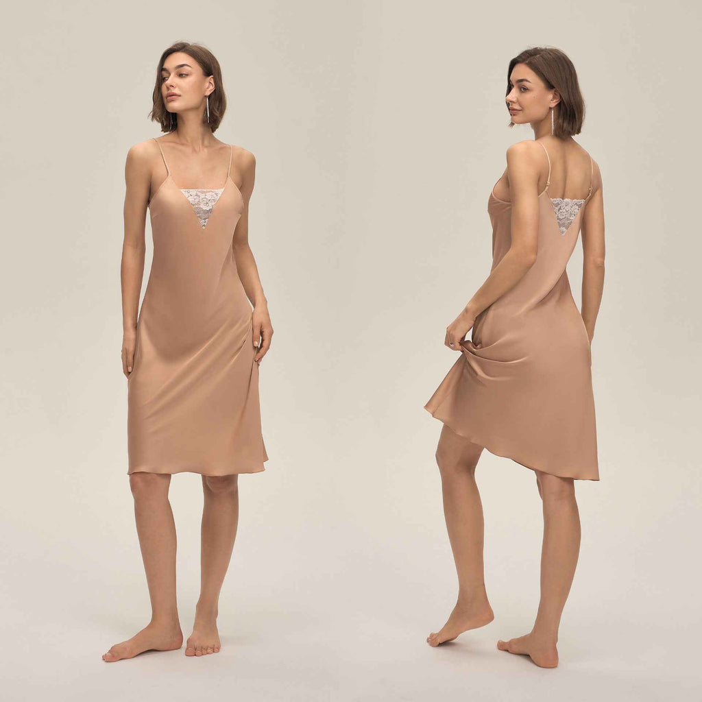 Lace Strapless Backless Satin Mini Dress