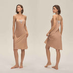 Lace Strapless Backless Satin Mini Dress
