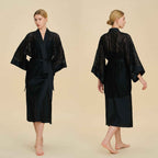 French Mesh Short Robe