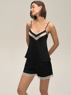 Lace-Trim Camisole & Shorts Set