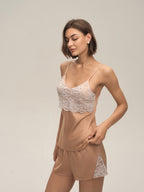 Lace Camisole & Shorts Lounge Set