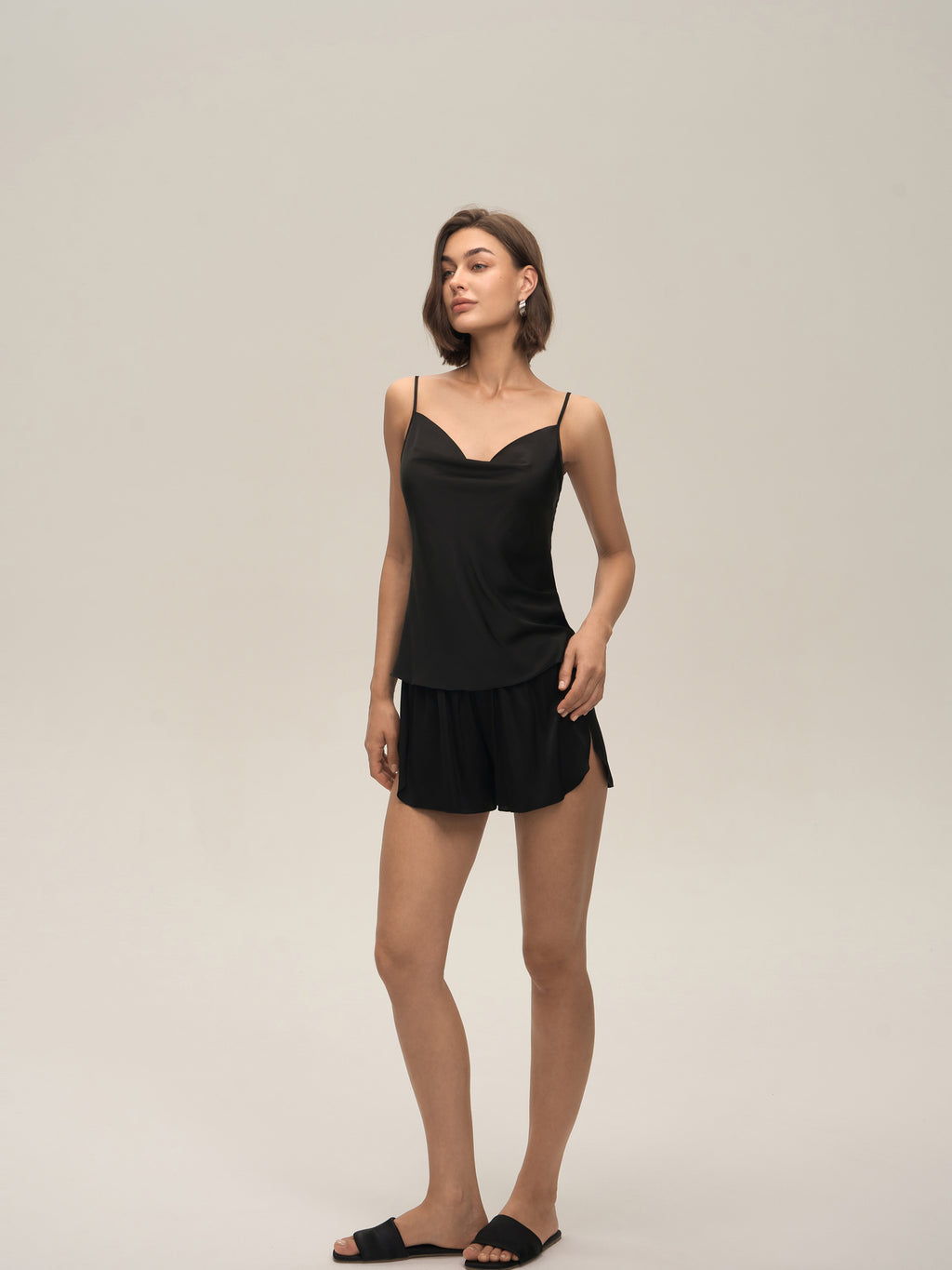 Off-Shoulder Camisole & Shorts Set