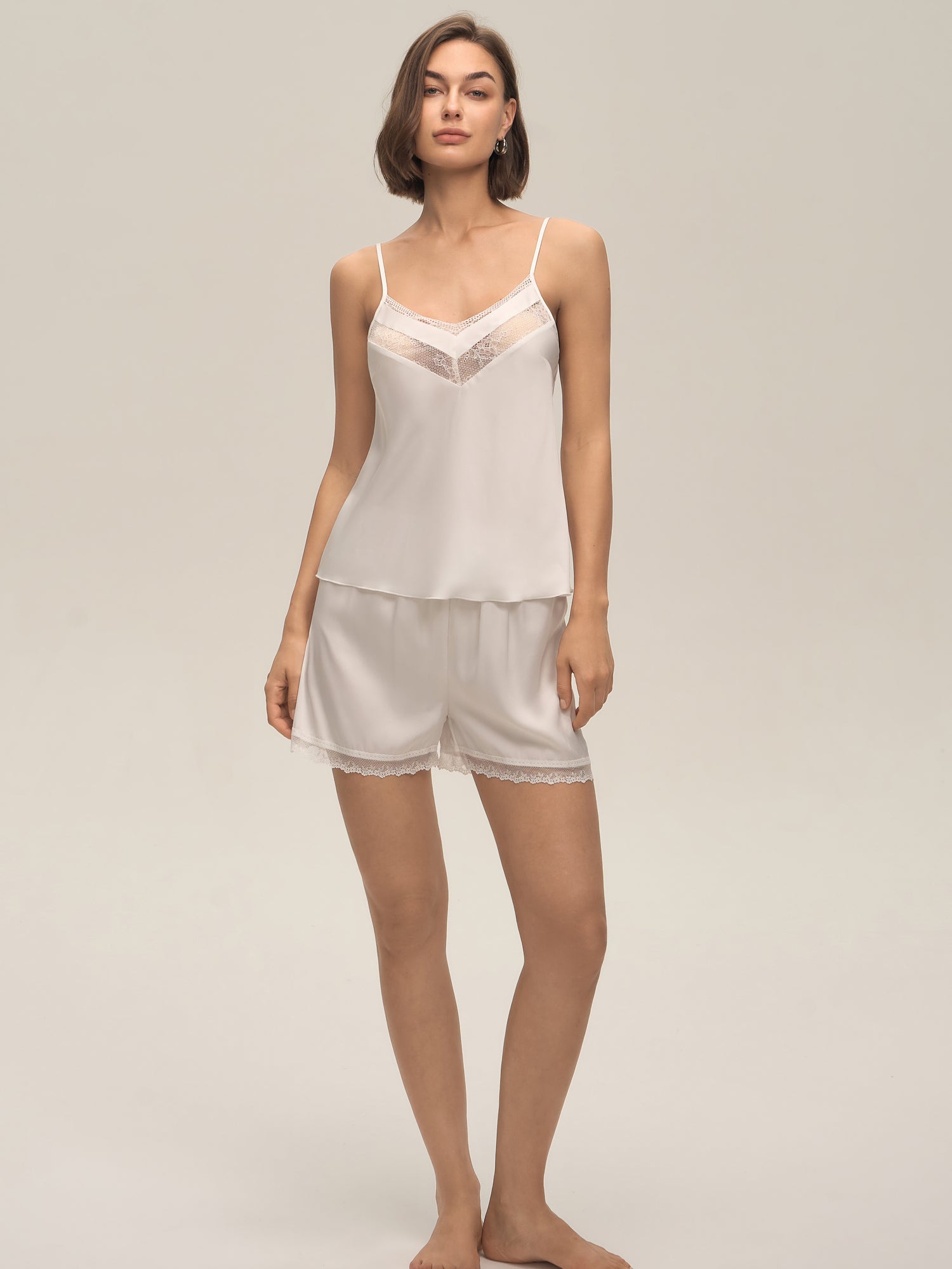 Lace-Trim Camisole & Shorts Set