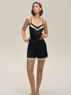 Lace-Trim Camisole & Shorts Set