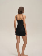 Satin Chiffon Camisole & Shorts Pajama Set