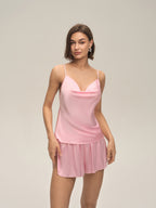 Off-Shoulder Camisole & Shorts Set
